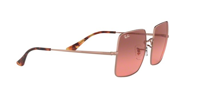Sonnenbrillen Ray-Ban Square Washed Evolve RB 1971 (9151AA) farbe copper form quadratisch gläser photo red gradient bordeaux