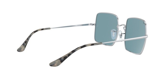 Sonnenbrillen Ray-Ban Square RB 1971 (919756) farbe silver form quadratisch gläser azure mirror blue