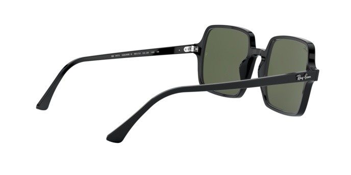 Occhiali da sole Ray-Ban Square ii RB 1973 (901/31) colore black forma quadrato lenti green