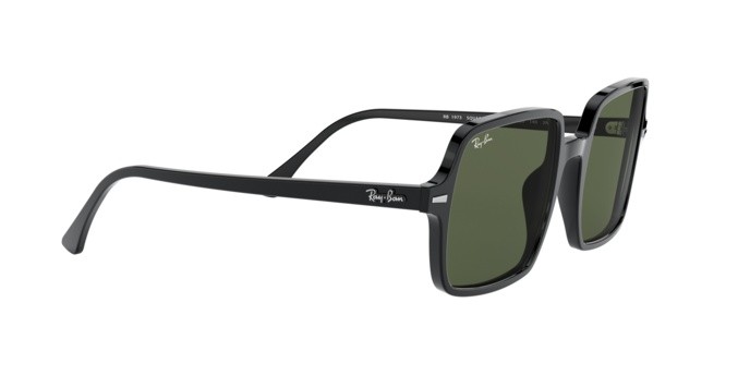 Occhiali da sole Ray-Ban Square ii RB 1973 (901/31) colore black forma quadrato lenti green