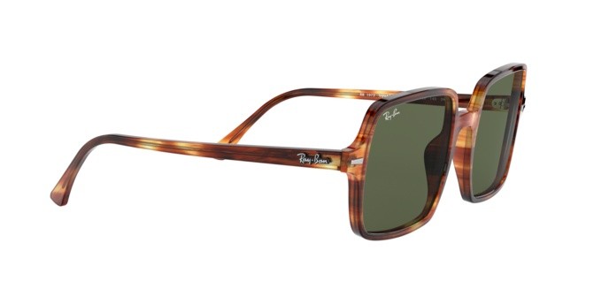 Sonnenbrillen Ray-Ban Square ii RB 1973 (954/31) farbe stripped havana form quadratisch gläser green