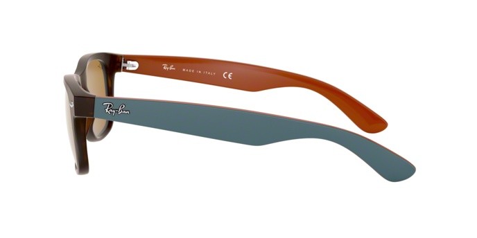 Sonnenbrillen Ray-Ban New Wayfarer RB 2132 (6179) farbe matte havana form quadratisch gläser brown
