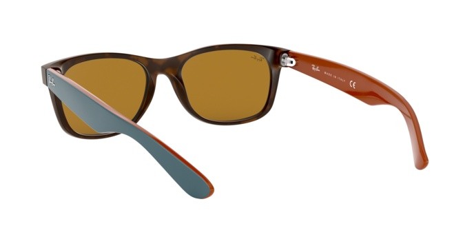 Sonnenbrillen Ray-Ban New Wayfarer RB 2132 (6179) farbe matte havana form quadratisch gläser brown