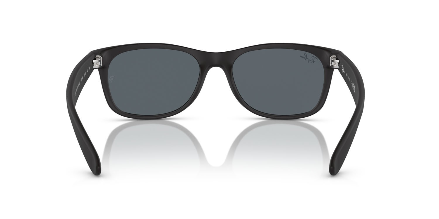 Sonnenbrillen Ray-Ban New Wayfarer RB 2132 (622/R5) farbe nero form quadratisch gläser blu
