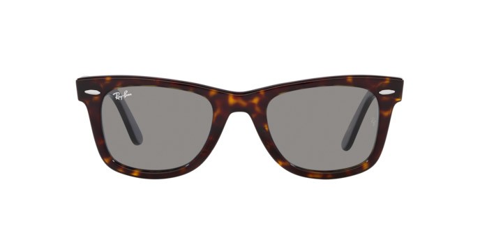 Sonnenbrillen Ray-Ban Wayfarer RB 2140 (1382R5) farbe havana form quadratisch gläser grigio