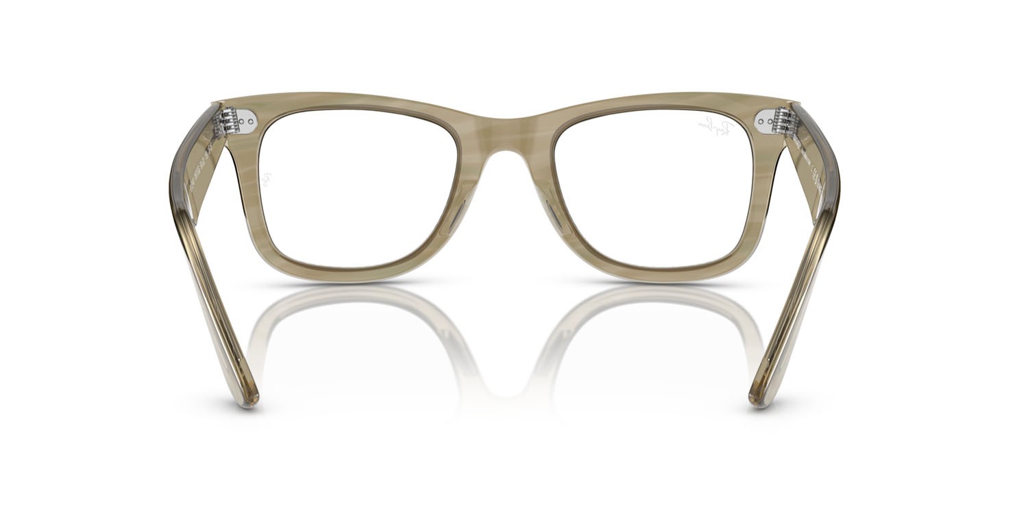 Sonnenbrillen Ray-Ban Wayfarer Change RB 2140 (1387GG) farbe photo striped grey form quadratisch gläser trasparente/blu