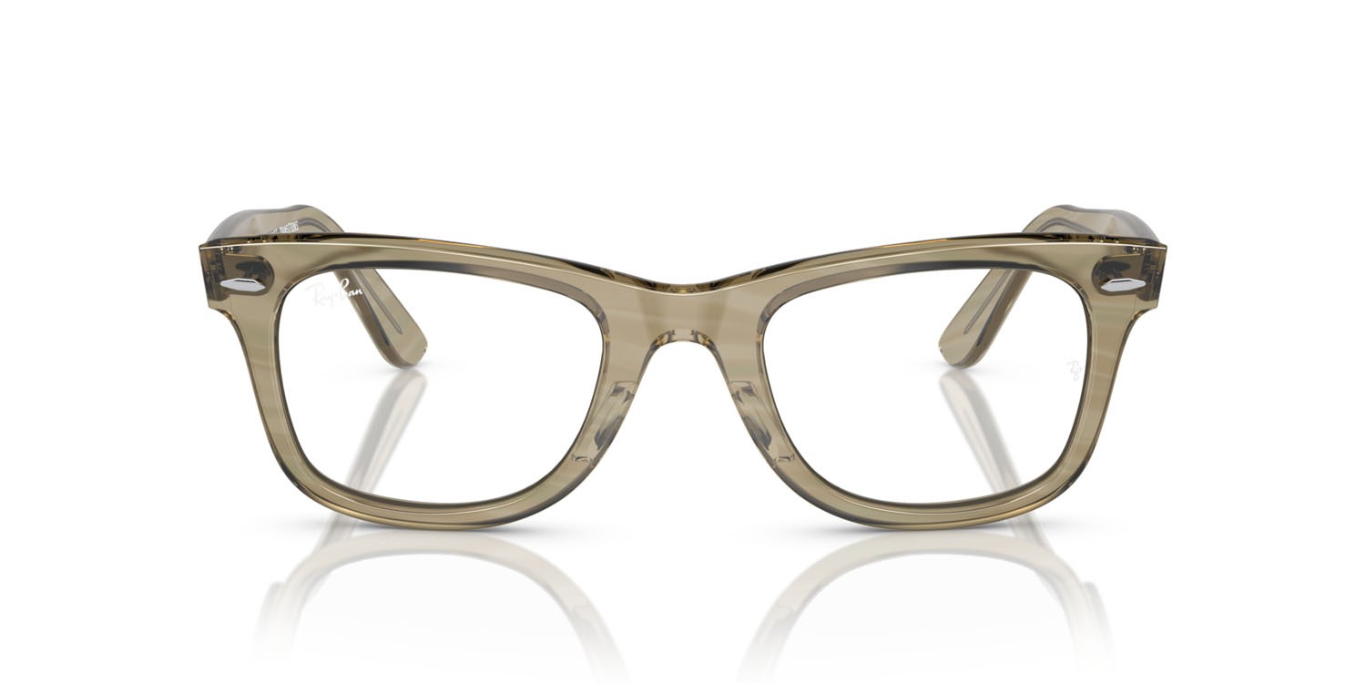 Sonnenbrillen Ray-Ban Wayfarer Change RB 2140 (1387GG) farbe photo striped grey form quadratisch gläser trasparente/blu