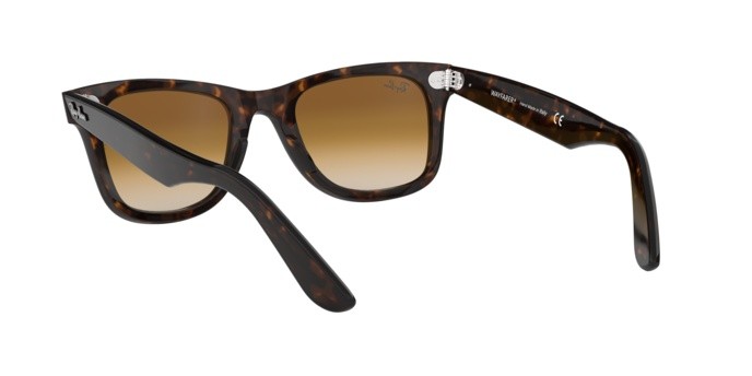 Sunglasses Ray-Ban Wayfarer Classic RB 2140 (902/51) color tortoise shape square lenses crystal brown gradient