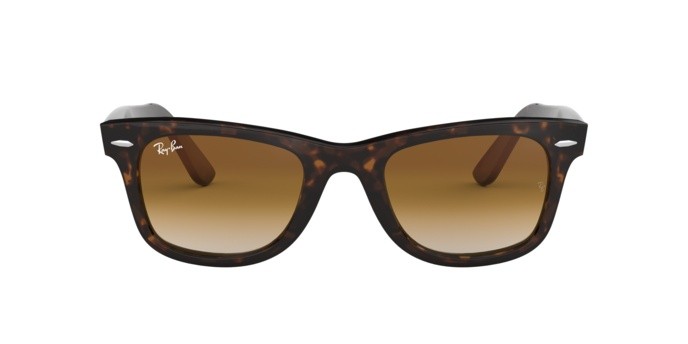 Sunglasses Ray-Ban Wayfarer Classic RB 2140 (902/51) color tortoise shape square lenses crystal brown gradient