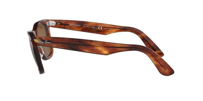 Sonnenbrillen Ray-Ban Wayfarer Classic RB 2140 (954) farbe light tortoise form quadratisch gläser crystal brown