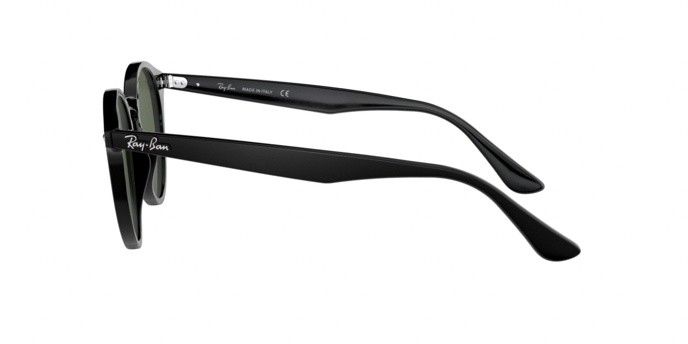 Sonnenbrillen Ray-Ban RB 2180 (601/71) farbe black form pantos gläser grey green