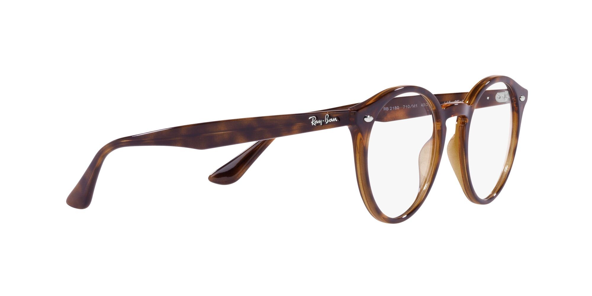 Sonnenbrillen Ray-Ban RB 2180 (710/M1) farbe havana chiaro form pantos gläser transitions® g-15 trasparente/verde