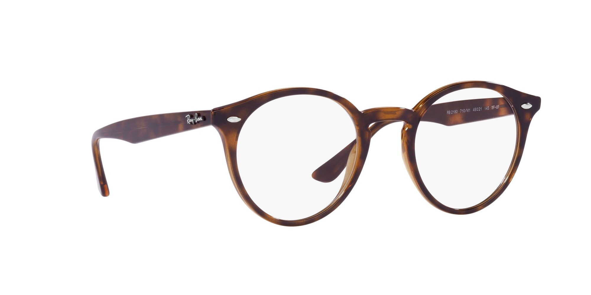 Sonnenbrillen Ray-Ban RB 2180 (710/M1) farbe havana chiaro form pantos gläser transitions® g-15 trasparente/verde