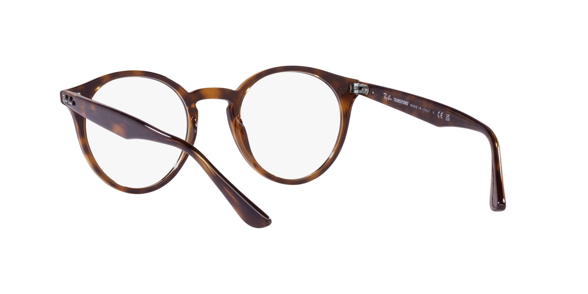 Sonnenbrillen Ray-Ban RB 2180 (710/M1) farbe havana chiaro form pantos gläser transitions® g-15 trasparente/verde