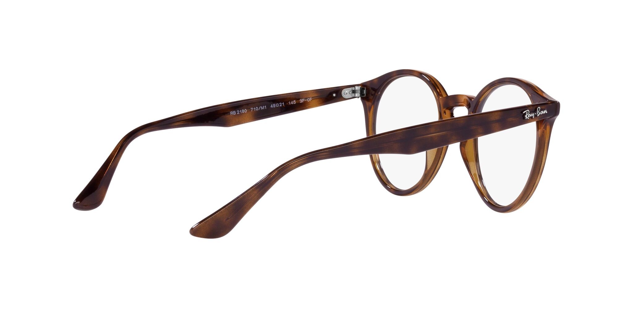 Sonnenbrillen Ray-Ban RB 2180 (710/M1) farbe havana chiaro form pantos gläser transitions® g-15 trasparente/verde