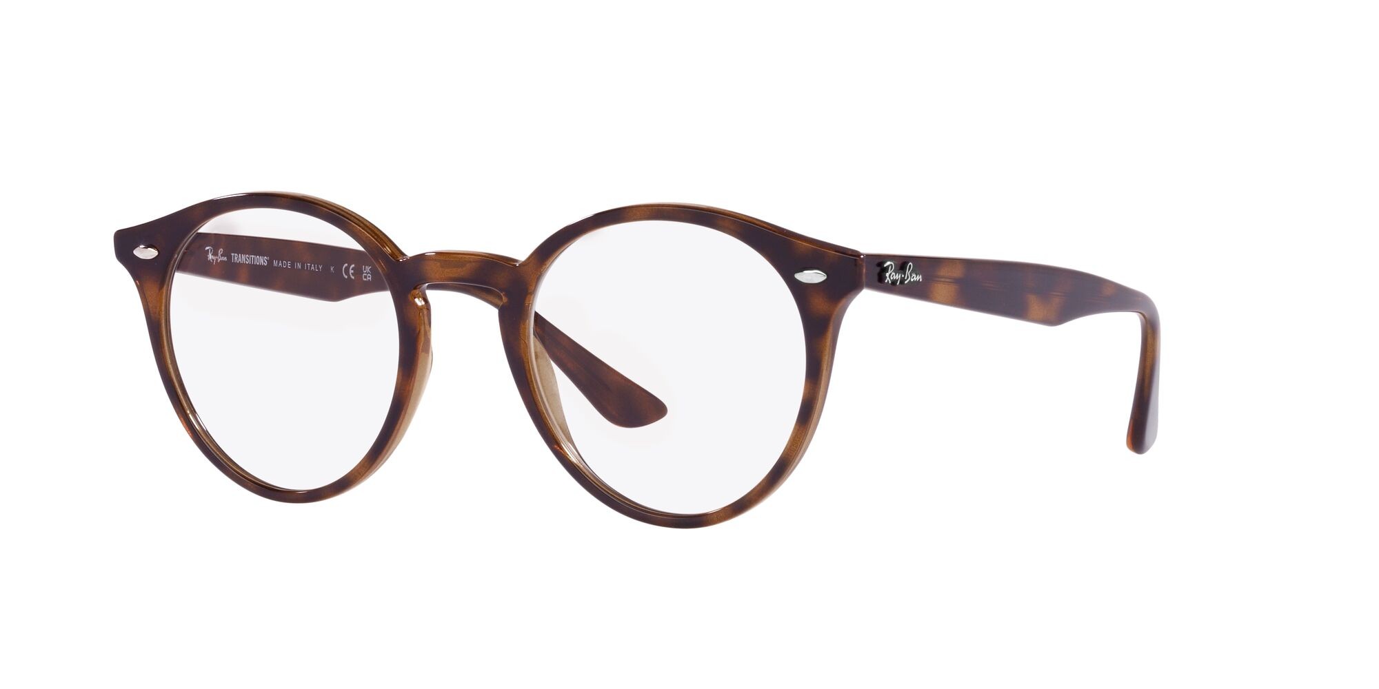 Sonnenbrillen Ray-Ban RB 2180 (710/M1) farbe havana chiaro form pantos gläser transitions® g-15 trasparente/verde