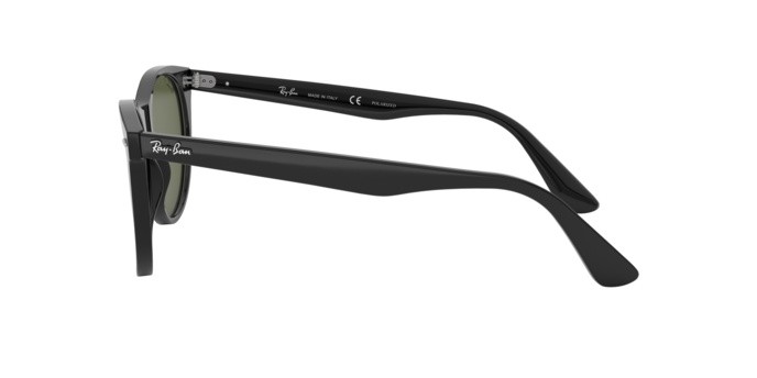 Occhiali da sole Ray-Ban Wayfarer II RB 2185 (901/58) colore black forma quadrato lenti polar green