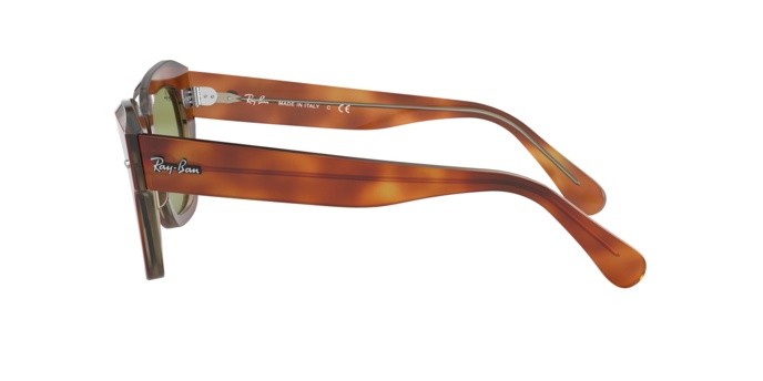 Sonnenbrillen Ray-Ban State Street RB 2186 (12934E) farbe top tortoise/transparent beige form quadratisch gläser bottle green