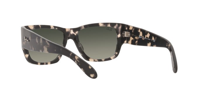 Sonnenbrillen Ray-Ban Wayfarer nomad RB 2187 (133371) farbe gray havana form quadratisch gläser grey gradient