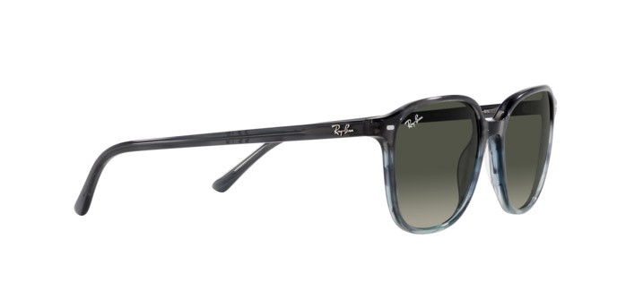 Sonnenbrillen Ray-Ban Leonard RB 2193 (138171) farbe blu e grigio a strisce form quadratisch gläser grigio