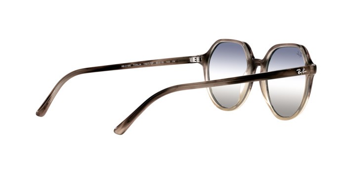 Sonnenbrillen Ray-Ban Thalia BI-Gradient RB 2195 (1327GF) farbe gradient brown havana form quadratisch gläser clear gradient blue