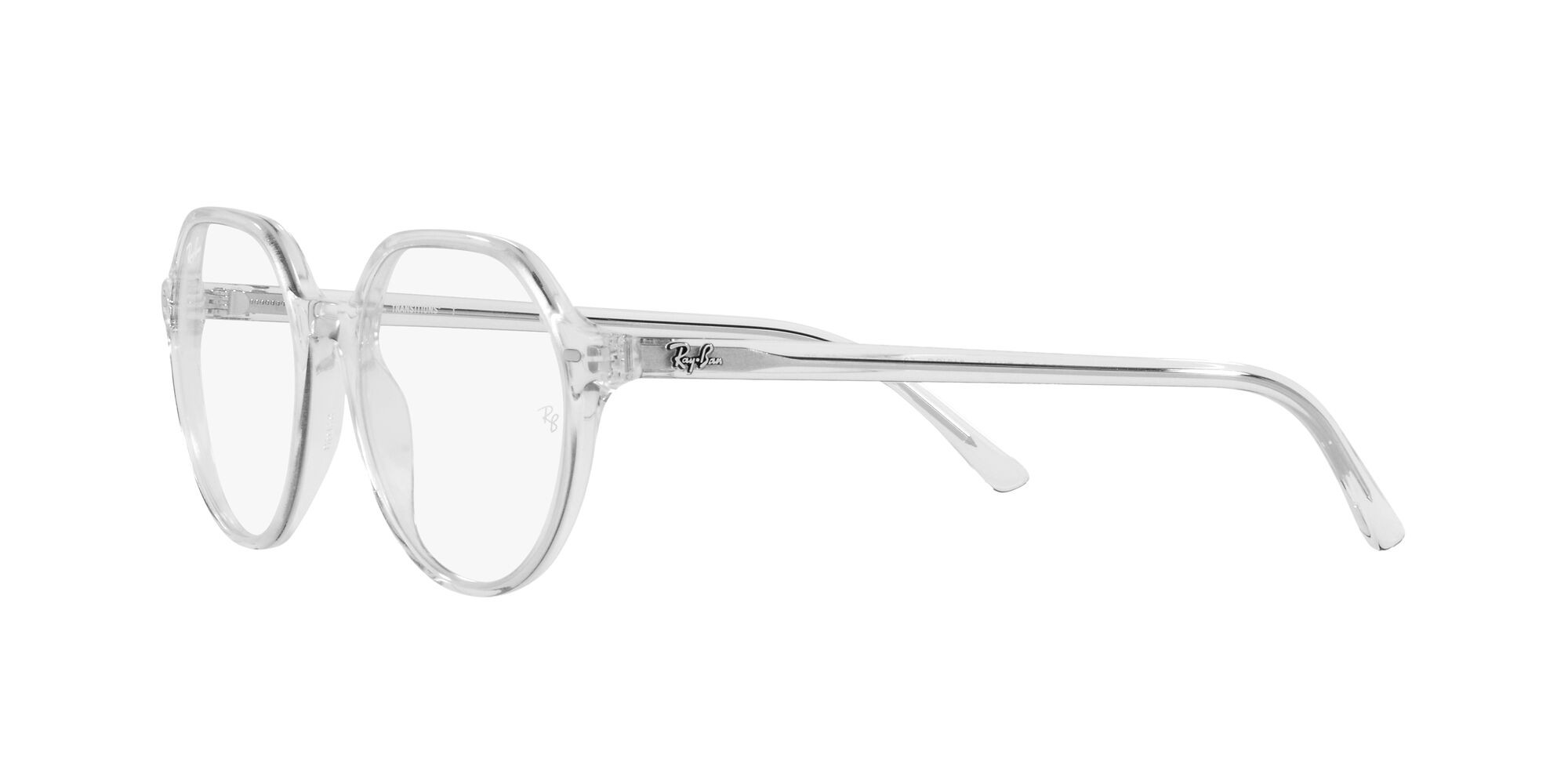 Sonnenbrillen Ray-Ban Thalia RB 2195 (912/GG) farbe trasparente form quadratisch gläser clear/blue transition