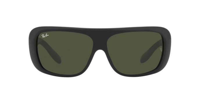 Sonnenbrillen Ray-Ban Blair RB 2196 (901/31) farbe black form quadratisch gläser green