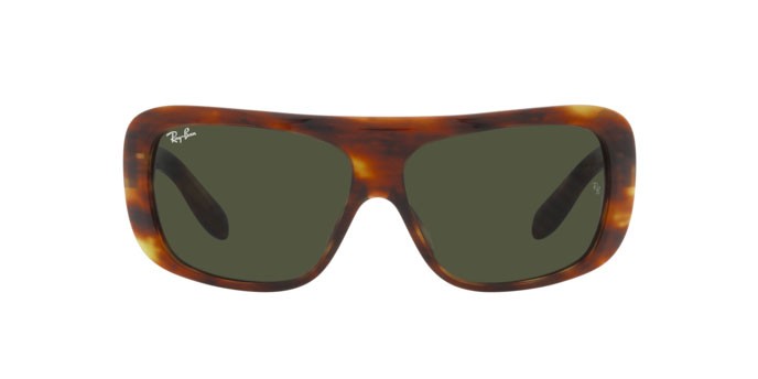 Sonnenbrillen Ray-Ban Blair RB 2196 (954/31) farbe striped havana form quadratisch gläser green