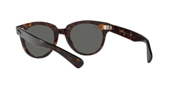 Sonnenbrillen Ray-Ban Orion RB 2199 (902/B1) farbe tortoise form quadratisch gläser dark grey