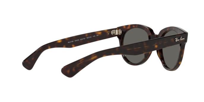Sonnenbrillen Ray-Ban Orion RB 2199 (902/B1) farbe tortoise form quadratisch gläser dark grey