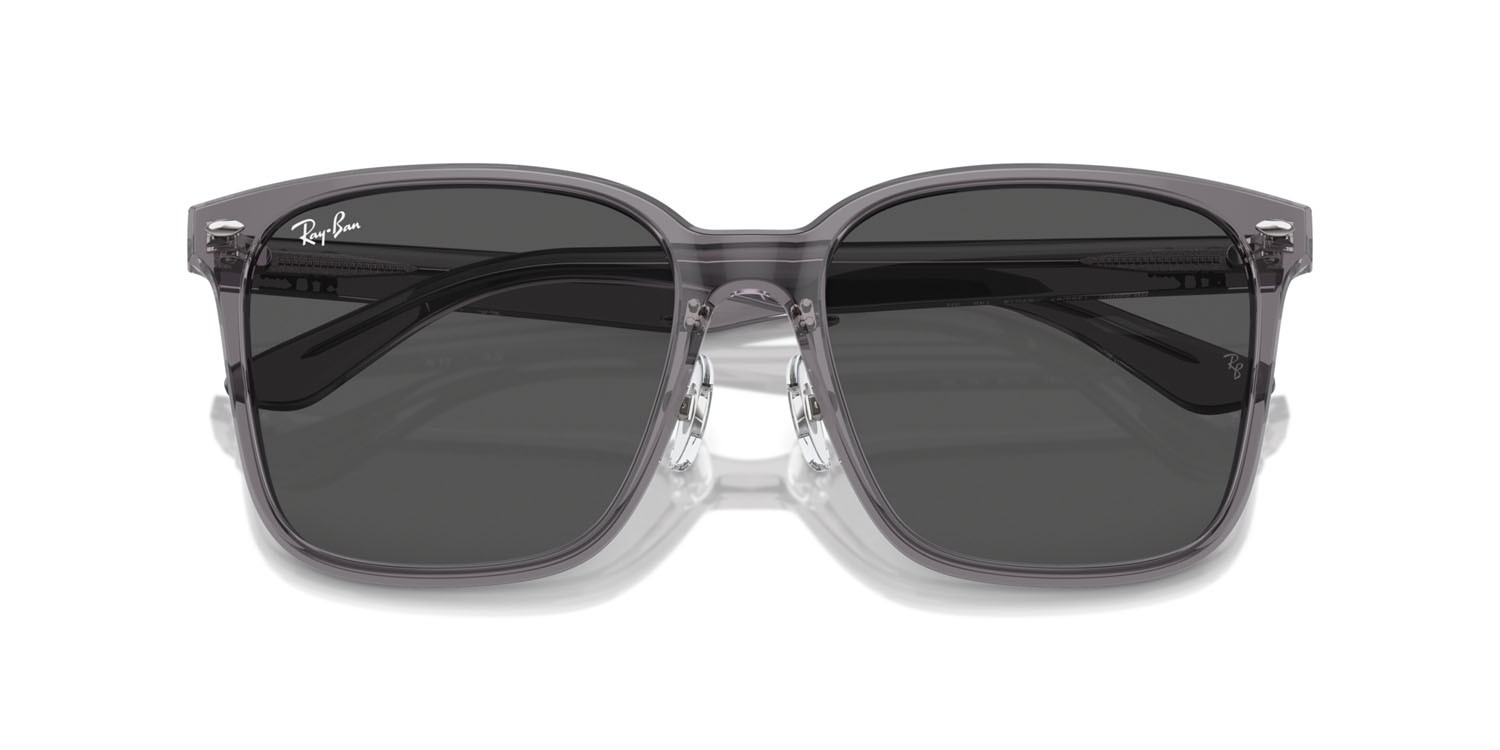 Sonnenbrillen Ray-Ban RB 2206D (139987) farbe grigio trasparente form quadratisch gläser grigio scuro