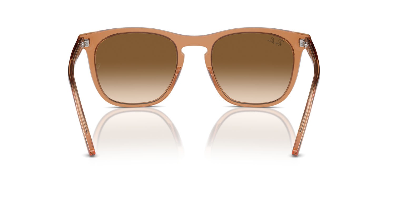 Sonnenbrillen Ray-Ban RB 2210 (676451) farbe marrone trasparente form quadratisch gläser clear & brown