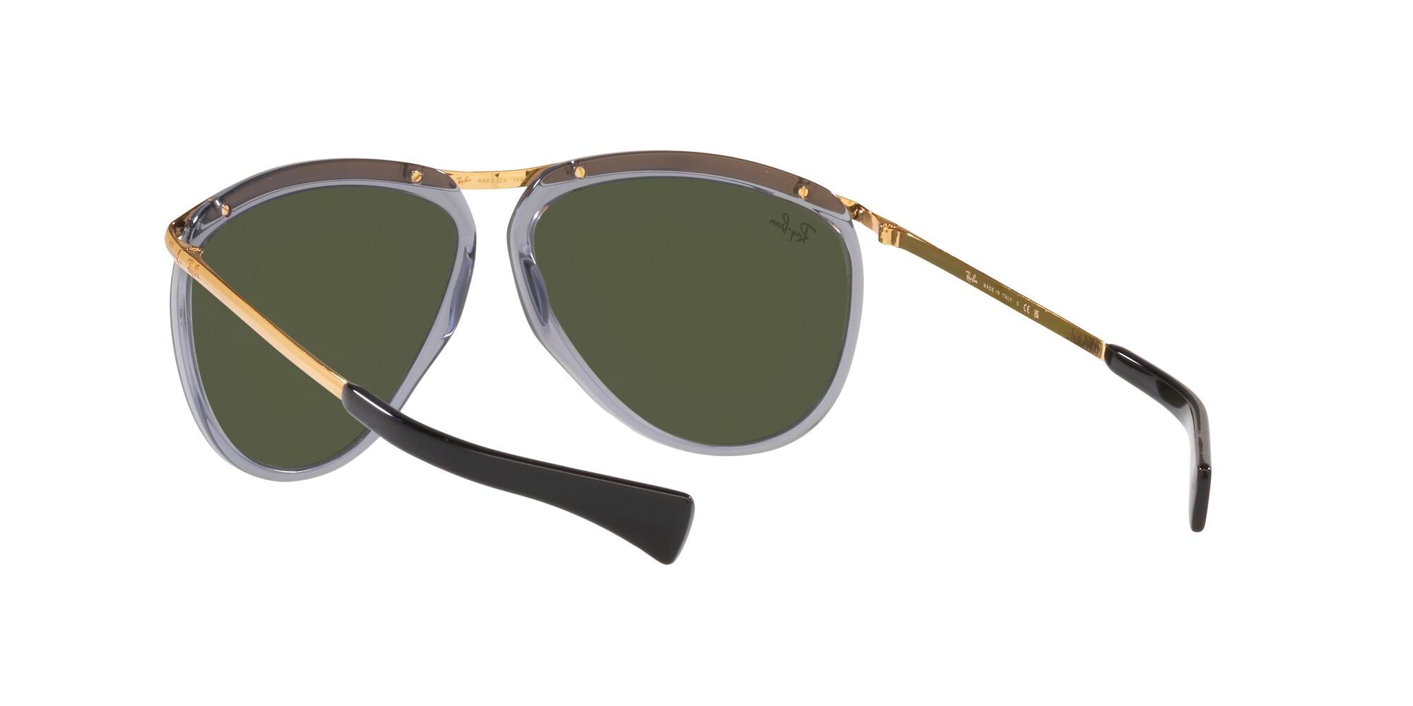 Occhiali da sole Ray-Ban Olympian Aviator RB 2219 (136931) colore grigio trasparente forma aviator 