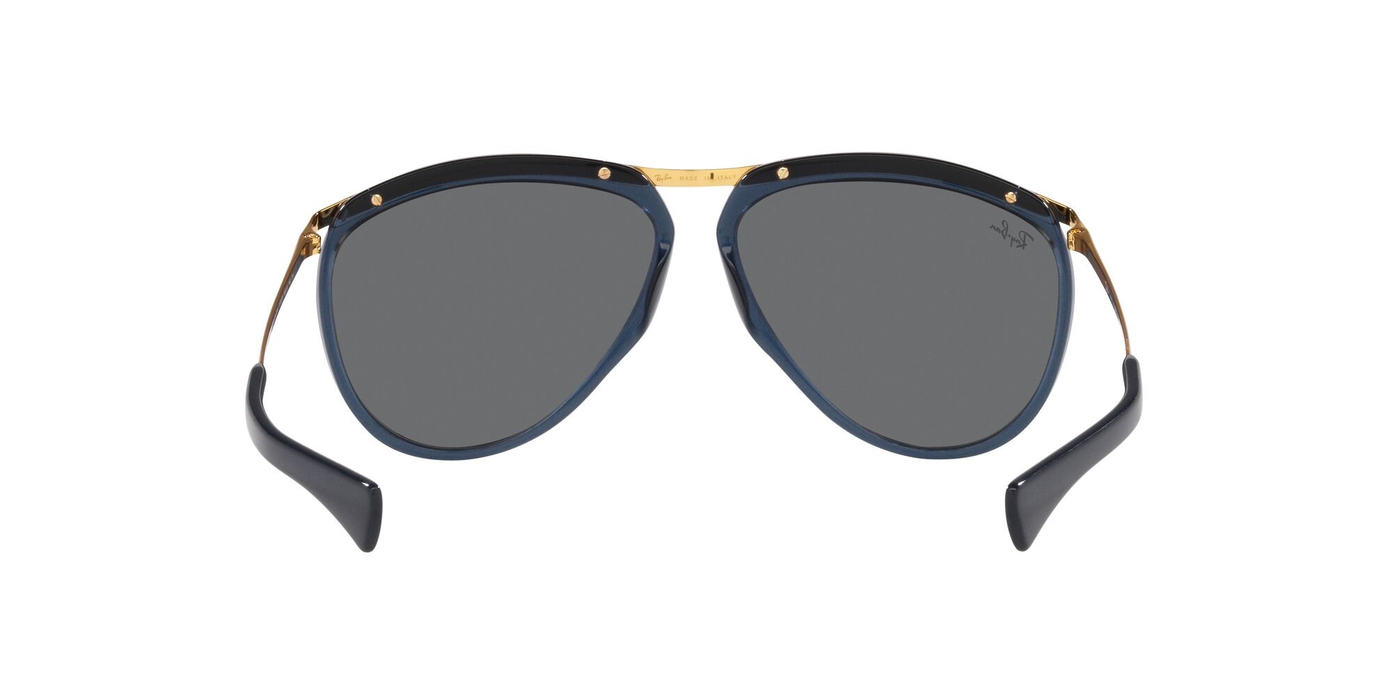 Sunglasses Ray-Ban Olympian Aviator RB 2219 (1370B1) color blu trasparente shape aviator 