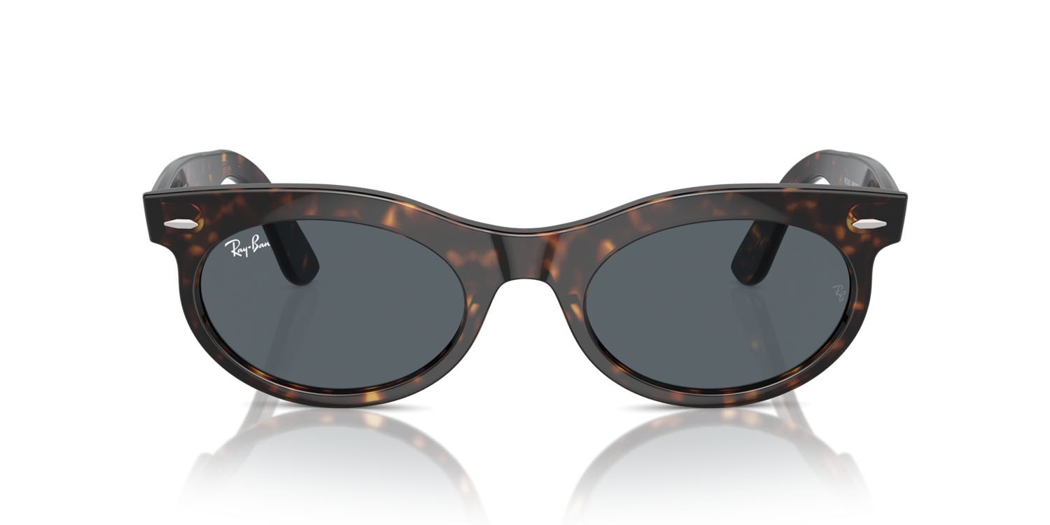 Sonnenbrillen Ray-Ban Wayfarer Oval RB 2242 (902/R5) farbe havana form oval gläser blu