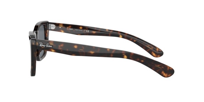 Occhiali da sole Ray-Ban Caribbean RB 2248 (902/R5) colore shiny havana forma rettangolare lenti blue