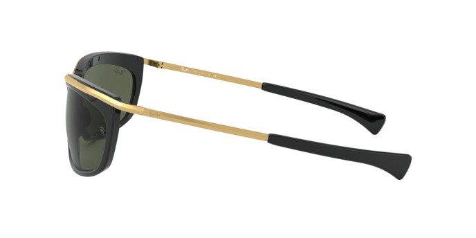 Sonnenbrillen Ray-Ban Olympian i RB 2319 (901/31) farbe black form oval gläser green