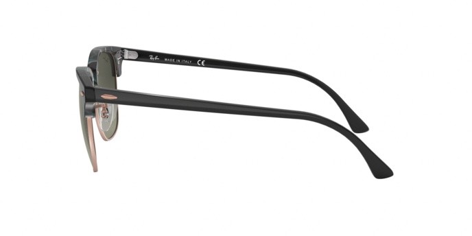 Occhiali da sole Ray-Ban Clubmaster RB 3016 (125571) colore spotted grey/green forma quadrato lenti grey gradient dark
