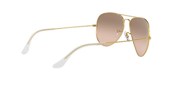 Sonnenbrillen Ray-Ban Aviator Gradient RB 3025 (001/3E)   farbe gold form aviator gläser crys.brown-pink silver mirror