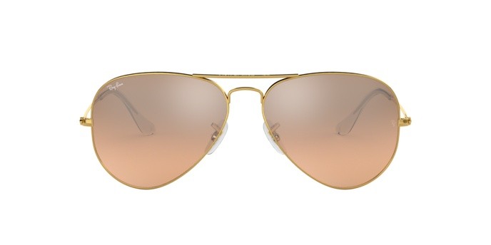 Sonnenbrillen Ray-Ban Aviator Gradient RB 3025 (001/3E)   farbe gold form aviator gläser crys.brown-pink silver mirror