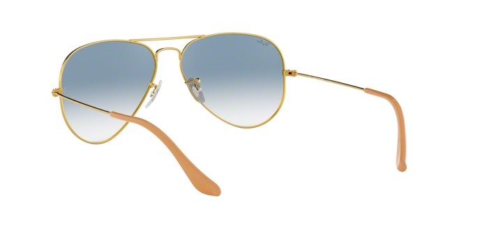 Sonnenbrillen Ray-Ban Aviator Gradient RB 3025 (001/3F)  farbe gold form aviator gläser crystal gradient light blue