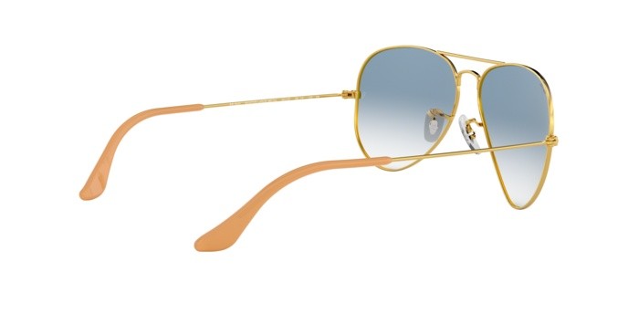 Sonnenbrillen Ray-Ban Aviator Gradient RB 3025 (001/3F)  farbe gold form aviator gläser crystal gradient light blue