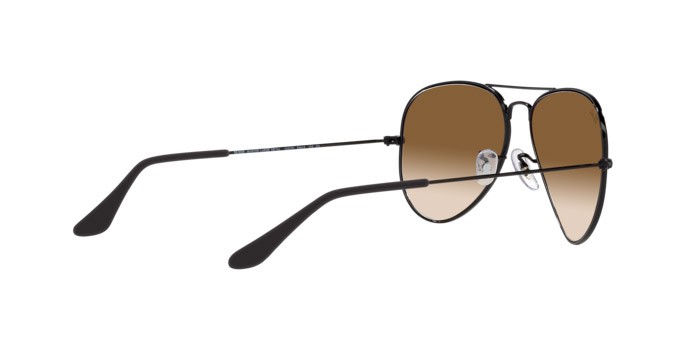 Sonnenbrillen Ray-Ban Aviator RB 3025 (002/51) farbe nero form aviator gläser marrone