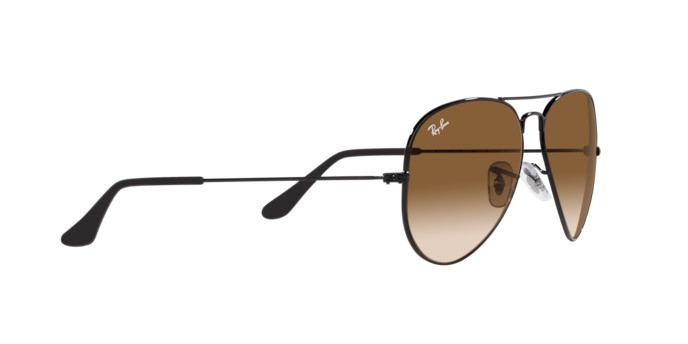 Sonnenbrillen Ray-Ban Aviator RB 3025 (002/51) farbe nero form aviator gläser marrone