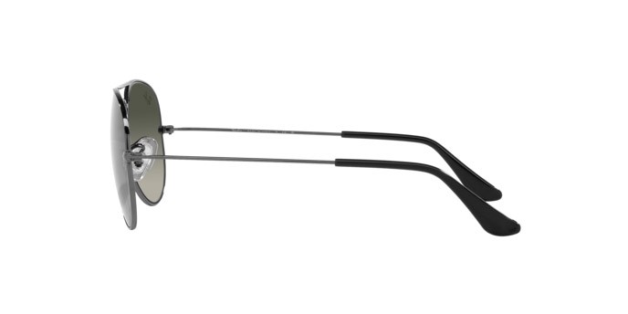 Sonnenbrillen Ray-Ban Aviator RB 3025 (004/71) farbe gunmetal form aviator gläser grigio