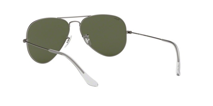 Sonnenbrillen Ray-Ban Aviator Flash Lenses RB 3025 (029/30) farbe matte gunmetal form aviator gläser green mirror silver