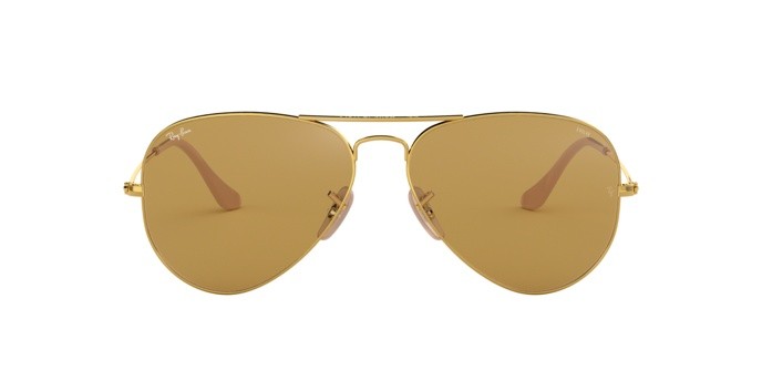Sonnenbrillen Ray-Ban Aviator Washed Evolve RB 3025 (90644I) farbe gold form aviator gläser photo brown