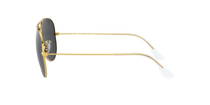 Occhiali da sole Ray-Ban Aviator large metal RB 3025 (919648) colore legend gold forma aviator lenti polar black