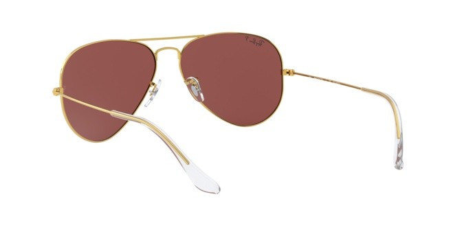Sonnenbrillen Ray-Ban Aviator large metal RB 3025 (9196AF) farbe legend gold form aviator gläser polar purple