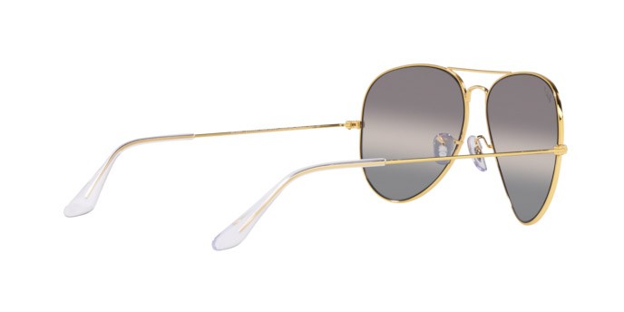 Sonnenbrillen Ray-Ban Aviator Large Metal RB 3025 (9196G3) farbe legend gold form aviator gläser polar clear gradient dark grey